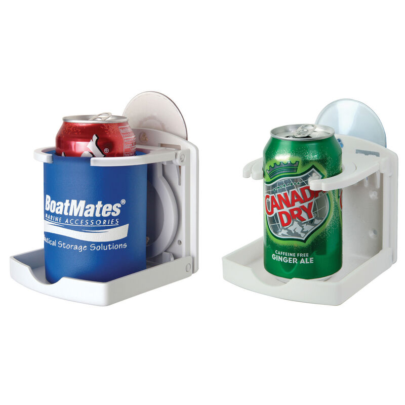 BoatMates Stor-Aweigh Folding Drink Holders, 2-pack image number 1